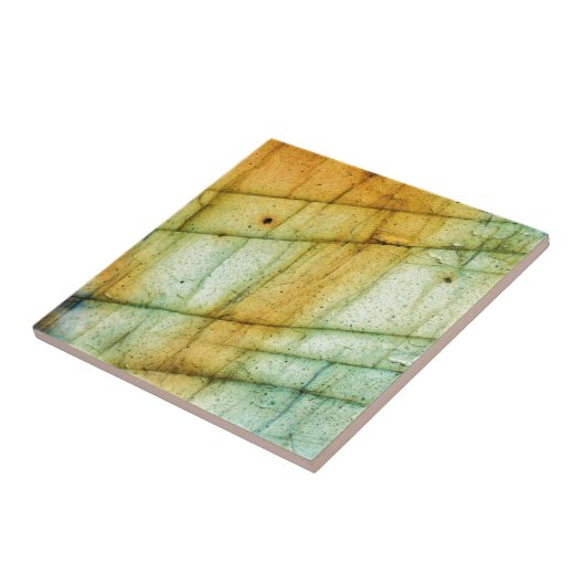 曹灰長石の宝石用原石の水晶マクロ抽象芸術 タイル (側面)