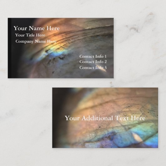 曹灰長石の驚異 名刺 (正面/裏面)