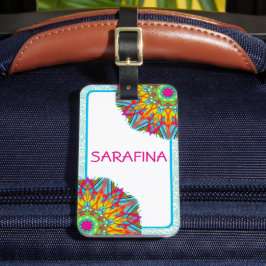 曼荼羅とアクアフレーム防法名 ラゲッジタグ