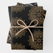 曼荼羅と花 ラッピングペーパーシート (インサイチュ)