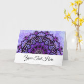 曼荼羅によって折られる挨拶状 カード (黄色い花)