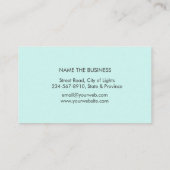 曼荼羅のはすの花のヨガの黙想のホリスティック 名刺 (裏面)