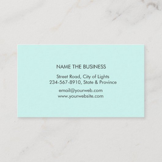 曼荼羅のはすの花のヨガの黙想のホリスティック 名刺 (裏面)