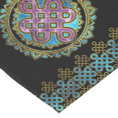 曼荼羅のはす形の無限の結び目 ショートテーブルランナー (コーナー)