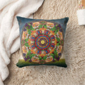 曼荼羅のアルメニアのブドウの装飾的な枕 クッション (ブランケット)