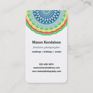 曼荼羅のカメラマン 名刺