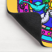 曼荼羅のタツノオトシゴのマウスパッド マウスパッド (コーナー)