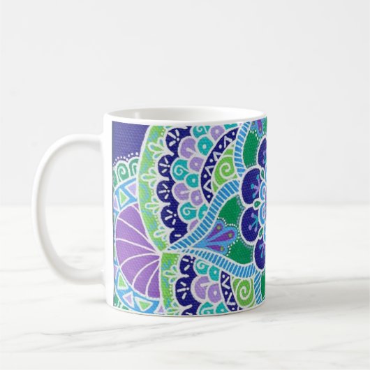 曼荼羅のマグ コーヒーマグカップ (左)