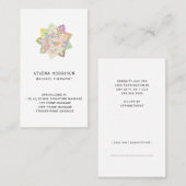 曼荼羅のマッサージセラピストの名刺 名刺 (正面/裏面)