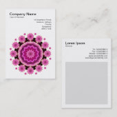 曼荼羅のモチーフ024 名刺 (正面/裏面)