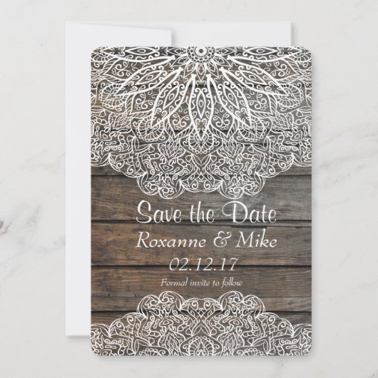 曼荼羅の保存日付の招待 セーブザデート (正面)