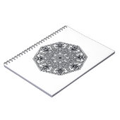 曼荼羅の円形のオーナメント ノートブック (左側)