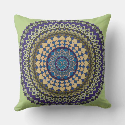 曼荼羅の枕 クッション (裏面)