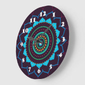 曼荼羅の柱時計 ラージ壁時計 (傾斜)