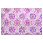 曼荼羅の考え方の紫色のBohoの水彩画パターン ファブリック (ファットクウォーター)