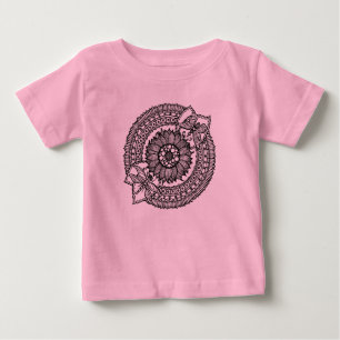 曼荼羅の花 ベビーTシャツ
