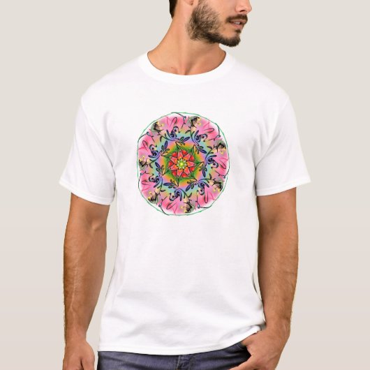 曼荼羅の芸術- Tシャツ (正面)