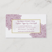 曼荼羅の金ゴールドホイルの名刺 名刺 (裏面)