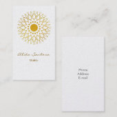 曼荼羅の金ゴールド 名刺 (正面/裏面)