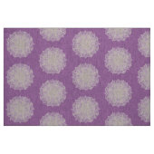 曼荼羅の雪片紫色パターン生地 ファブリック (ファットクウォーター)