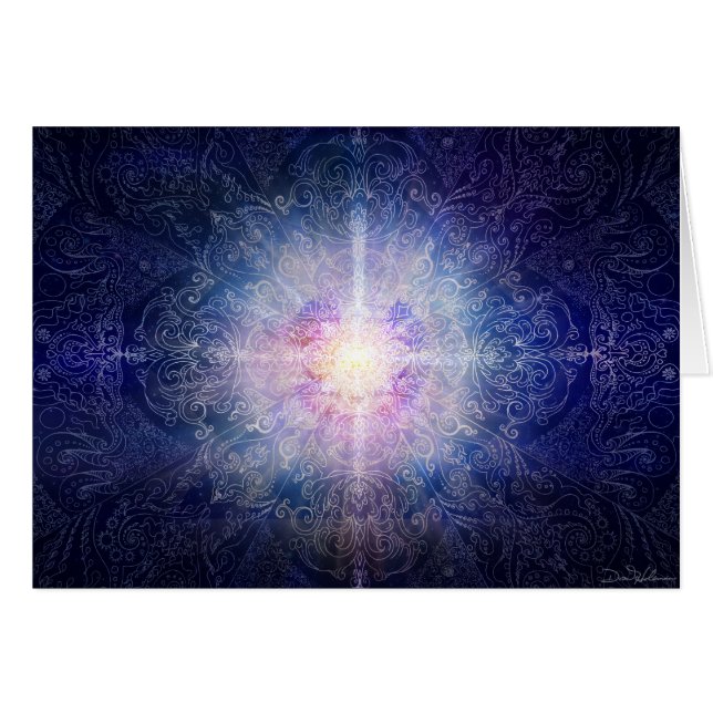 曼荼羅の青いマゼンタ (正面横)