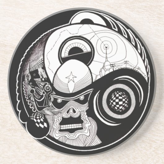 曼荼羅の飲み物のコースター"内の"獣 コースター (正面)