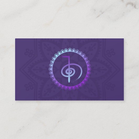 曼荼羅のChoku Reiの記号を直す霊気 名刺 (裏面)