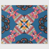 曼荼羅は黄地に着色。招待状 ラッピングペーパー (フラット)