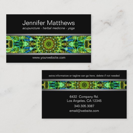 曼荼羅をあなたに見ます 名刺 (正面/裏面)