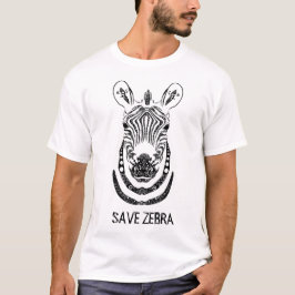 曼荼羅アートのシマウマ Tシャツ