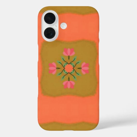 曼荼羅フラワーパターンデザイン Case-Mate iPhoneケース (裏面)