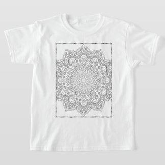 曼荼羅子供服パターン Tシャツ