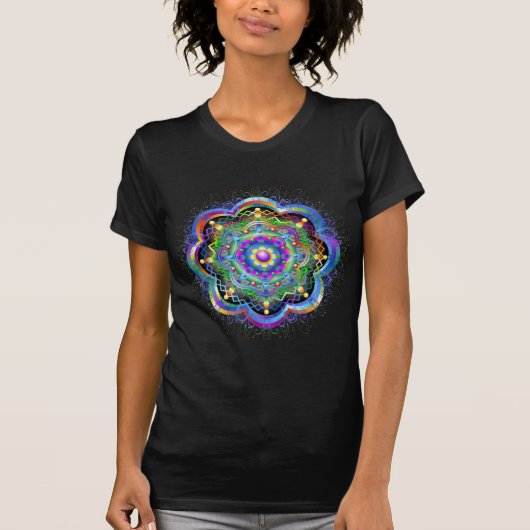 曼荼羅宇宙カラー Tシャツ (正面)