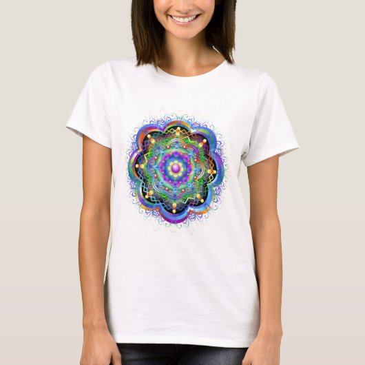曼荼羅宇宙カラー Tシャツ (正面)