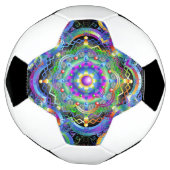 曼荼羅宇宙サイケデリックカラー サッカーボール (回転)