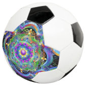 曼荼羅宇宙サイケデリックカラー サッカーボール (3/4)