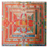 曼荼羅座禅図 タイル (正面)