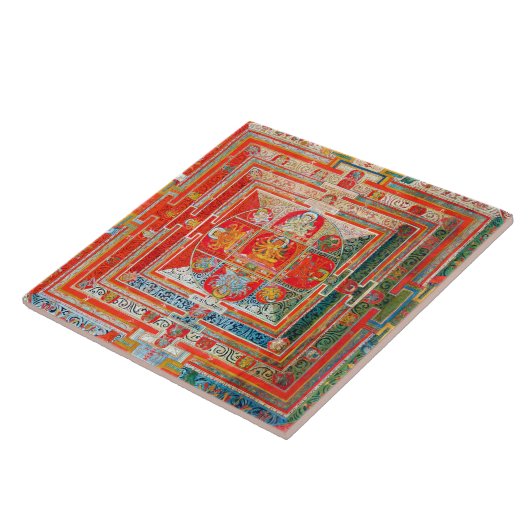 曼荼羅座禅図 タイル (側面)