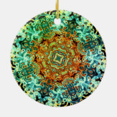 曼荼羅様カラフル模様 セラミックオーナメント (裏面)