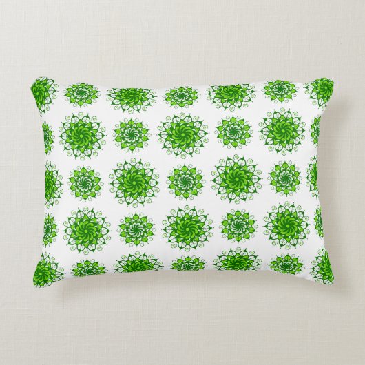 曼荼羅模様の芸術 アクセントクッション (正面)