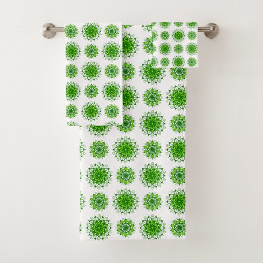 曼荼羅模様の芸術 バスタオルセット (インサイチュ)