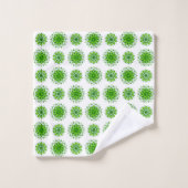 曼荼羅模様の芸術 バスタオルセット (ウォッシュタオル)