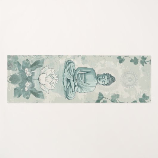 曼荼羅模様インスパイアの仏壇ヨガマット ヨガマット (正面(横))