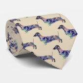 曼荼羅犬、ダックスフントのタイ ネクタイ (ロール)
