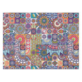 曼荼羅瓦模様 テーブルクロス (正面(横))