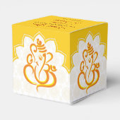 曼荼羅背景を持つイエローガネシャ フェイバーボックス (裏面サイド)
