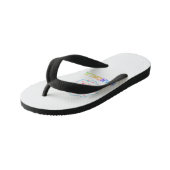 曼荼羅色蓮の花 キッズビーチサンダル (アングル)