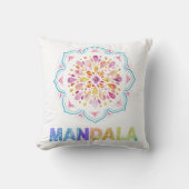曼荼羅色蓮の花 クッション (正面)