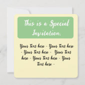 曼荼羅色蓮の花 招待状 (裏面)