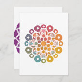 曼荼羅色詰まった域 ノートカード (正面/裏面)